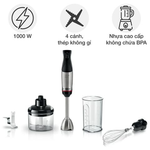 Đồ gia dụng Bosch MSM6M622 Máy xay cầm tay đa năng Series 6 ErgoMaster