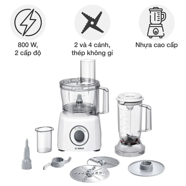 Đồ gia dụng Bosch MCM3200W Máy xay đa năng MultiTalent 3