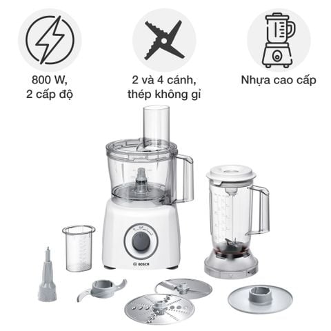 Đồ gia dụng Bosch MCM3200W Máy xay đa năng MultiTalent 3