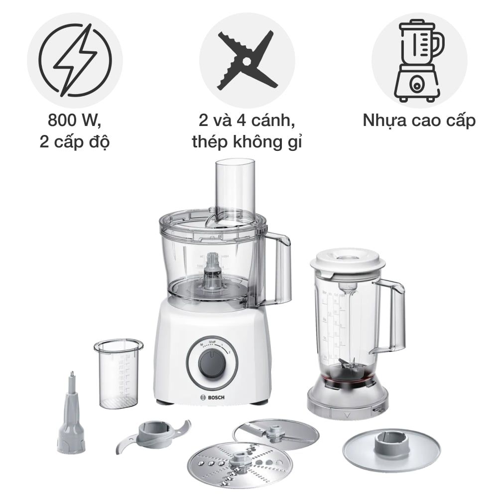 Máy xay đa năng Bosch MCM3200W MultiTalent 3