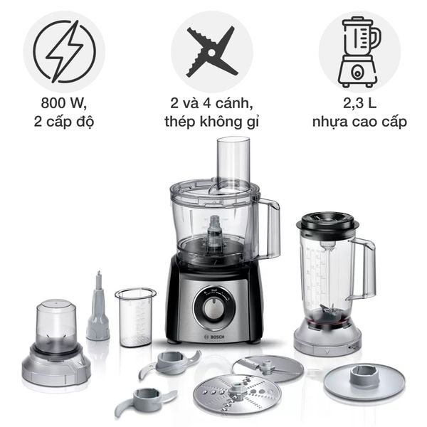 Đồ gia dụng Bosch MCM3501M Máy xay đa năng MultiTalent