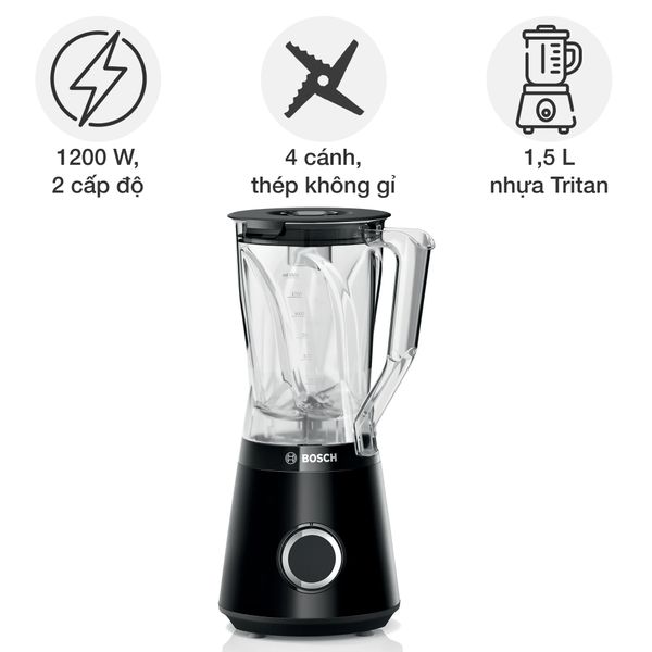 Đồ gia dụng Bosch MMB6141 Máy xay sinh tố VitaPower Series 4