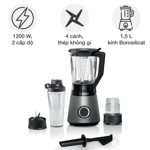 Đồ gia dụng Bosch MMB6177S Máy xay sinh tố VitaPower Series 4