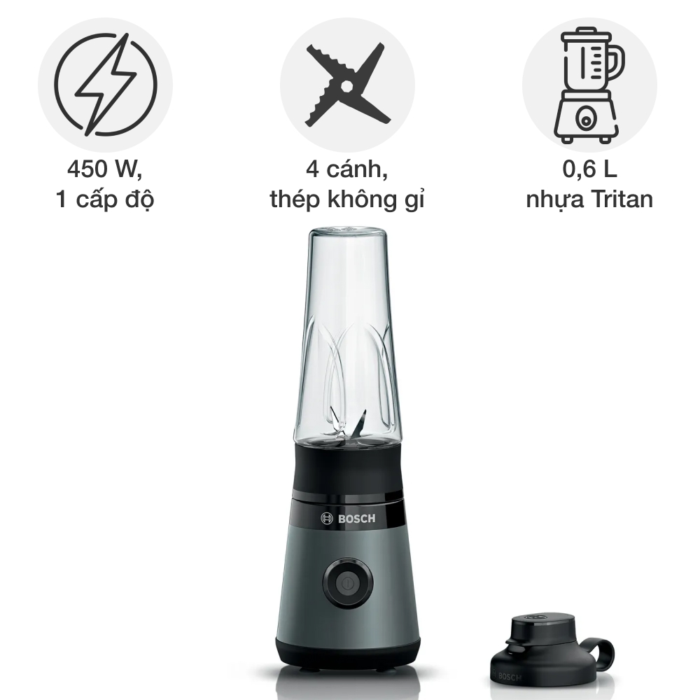 Máy xay sinh tố mini Bosch MMB2 VitaPower Series 2