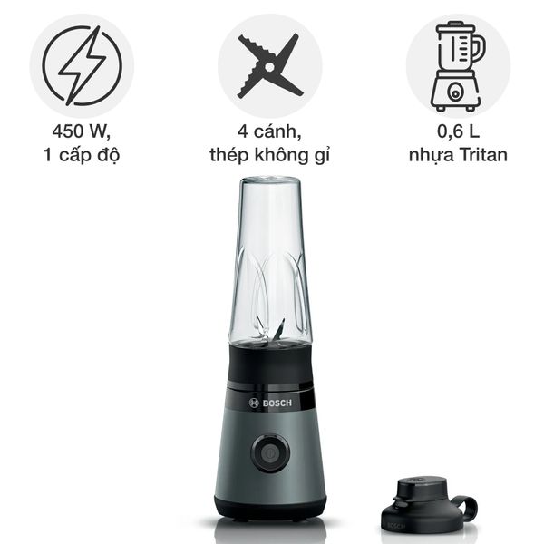 Đồ gia dụng Bosch MMB2 Máy xay sinh tố mini VitaPower Series 2