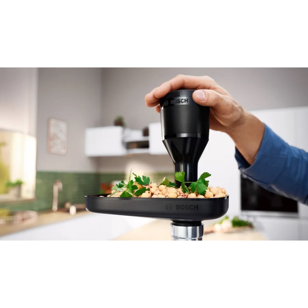 Đa năng 5 trong 1 – Đồ gia dụng Bosch MFWS420W Máy xay thịt Series 4 MultiPower