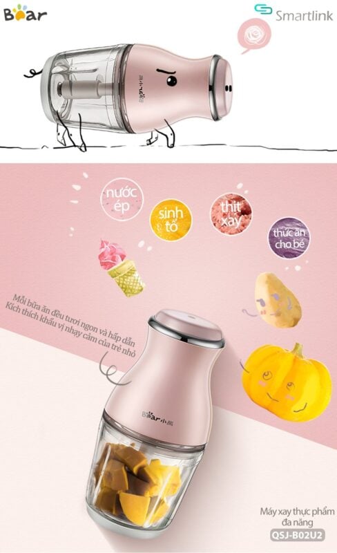 Máy xay thực phẩm đa năng Bear QSJ-B02U2 – ảnh 5
