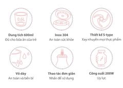 Máy xay thực phẩm đa năng Bear QSJ-B02U2 ảnh 6