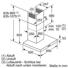 Máy Hút Mùi Treo Tường Bosch DWB66BC50 Series 2 Thép Không Gỉ ảnh 8
