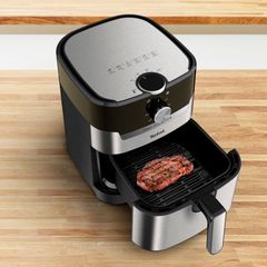 Nồi chiên không dầu Tefal 2in1 EY501D15 - 4.6L - Inox - Cơ ảnh 4