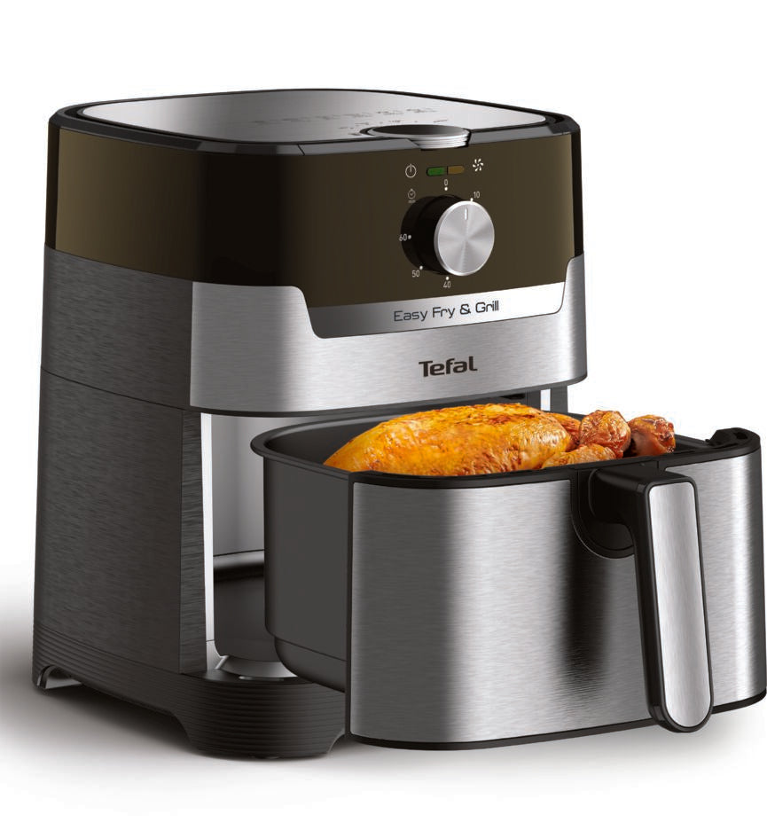 Nồi chiên không dầu Tefal 2in1 EY501D15 - 4.6L - Inox - Cơ – ảnh 2