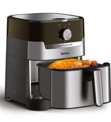 Nồi chiên không dầu Tefal 2in1 EY501D15 - 4.6L - Inox - Cơ ảnh 2