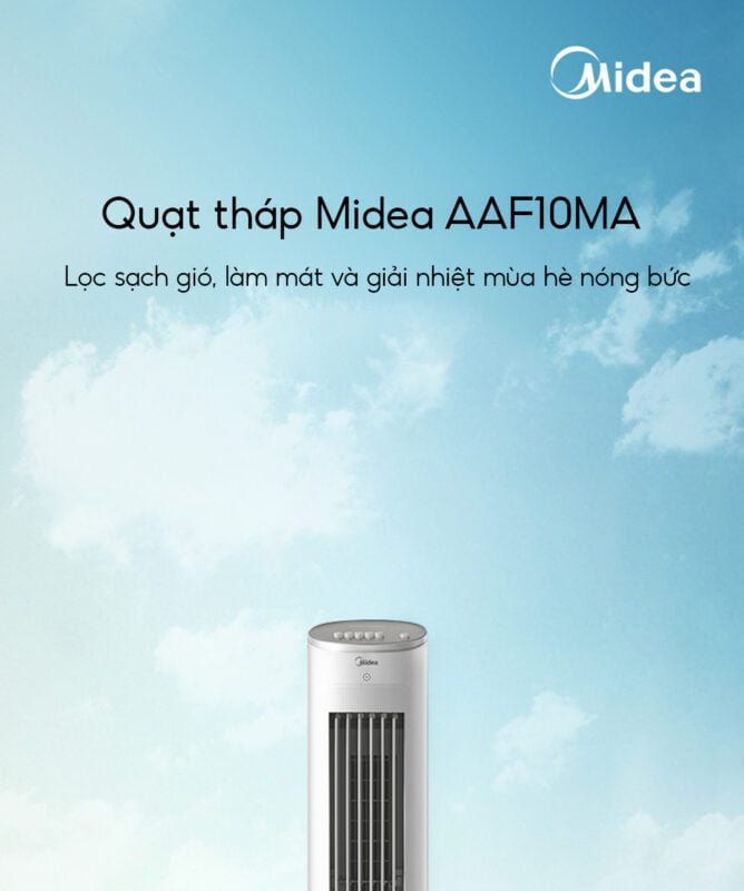 Quạt tháp Midea AAF10MA quạt tháp, quạt hơi nước – ảnh 7