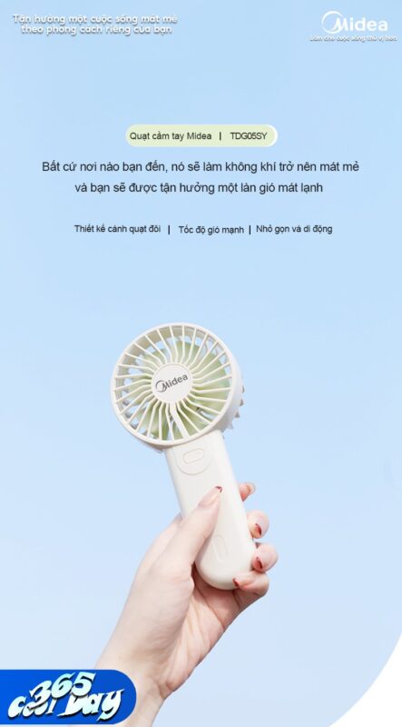 Quạt Midea TDG05SY quạt tích điện cầm tay – ảnh 7