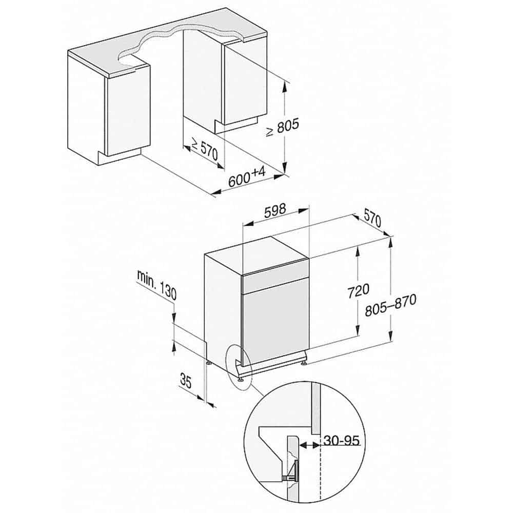 Máy Rửa Bát Miele G 7310 SCU AutoDos Bán Âm – ảnh 7