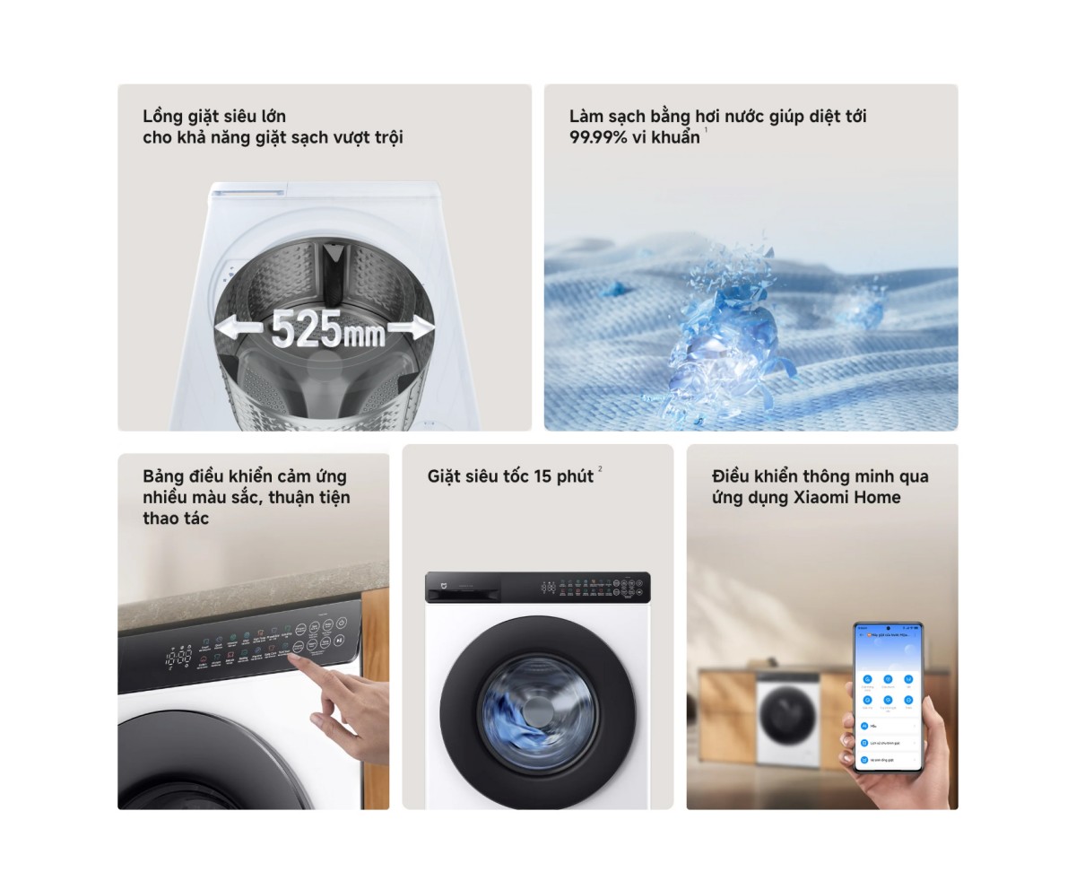 Máy giặt Xiaomi Mijia Front Load Washer 9kg – ảnh 6