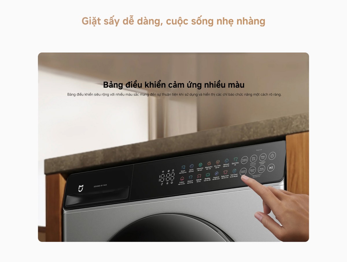 Máy giặt Xiaomi Mijia Front Load Washer Dryer giặt 10,5kg sấy 7kg – ảnh 6