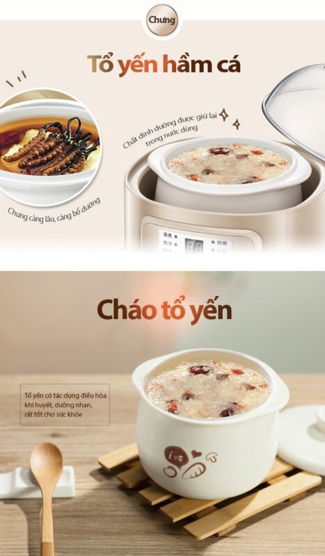 Nồi nấu chậm Bear DDZ-A08D1 – ảnh 5