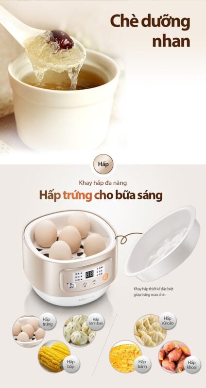 Nồi nấu chậm Bear DDZ-A08D1 – ảnh 6