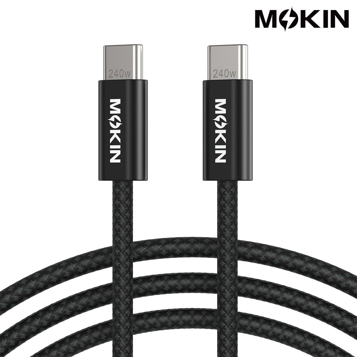 Cáp Sạc Nhanh Mokin Type C to Type C 240W Dài 2m Siêu Bền