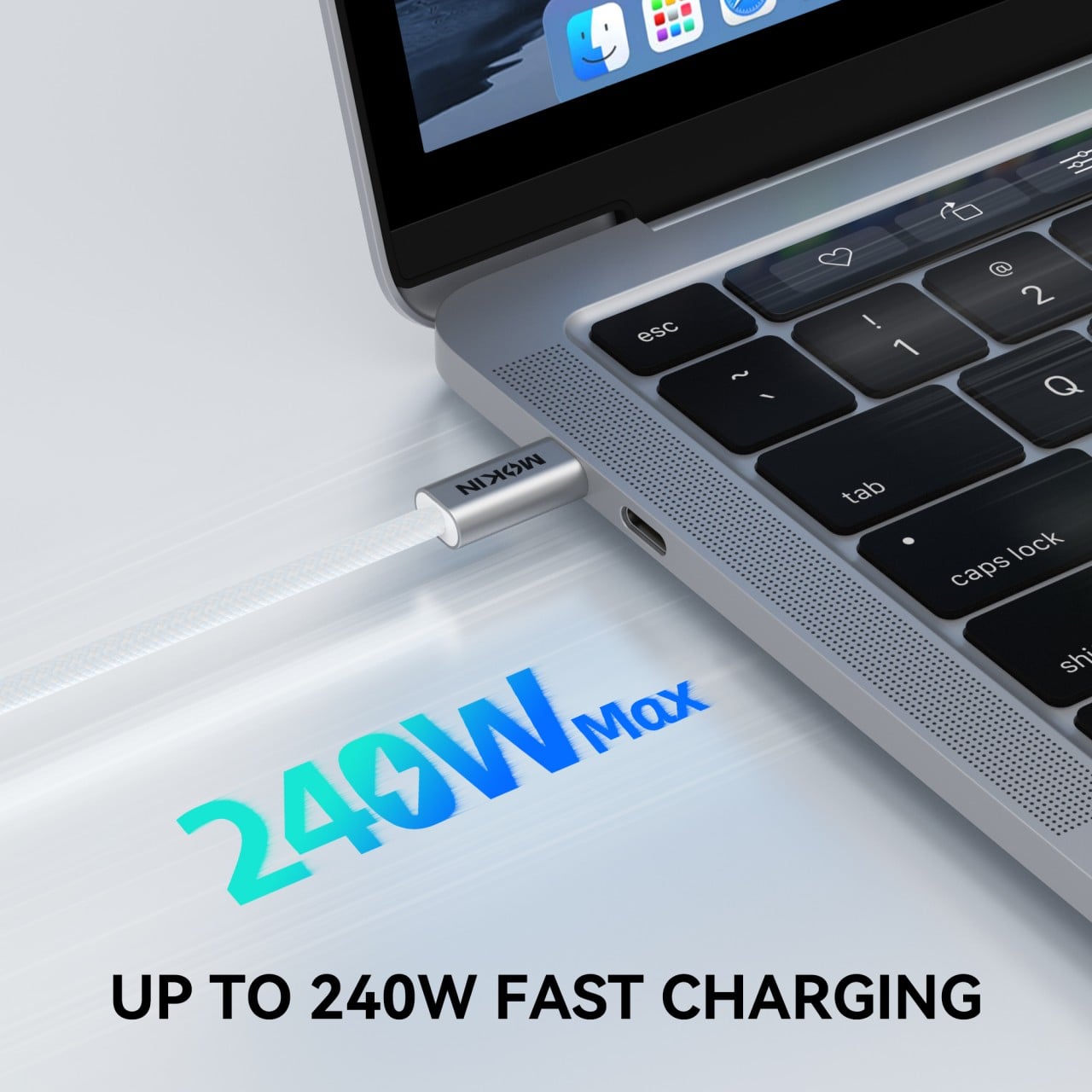 Cáp Sạc Nhanh Mokin Type C to Type C 240W Dài 2m Siêu Bền – ảnh 2