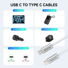 Cáp Sạc Nhanh Mokin Type C to Type C 240W Dài 2m Siêu Bền ảnh 8