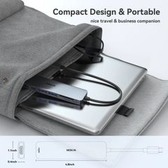 Hub chuyển đổi Mokin USB-C 7-in-1 Xám (MOUC0119) Hub Đa Năng Hỗ Trợ ảnh 7