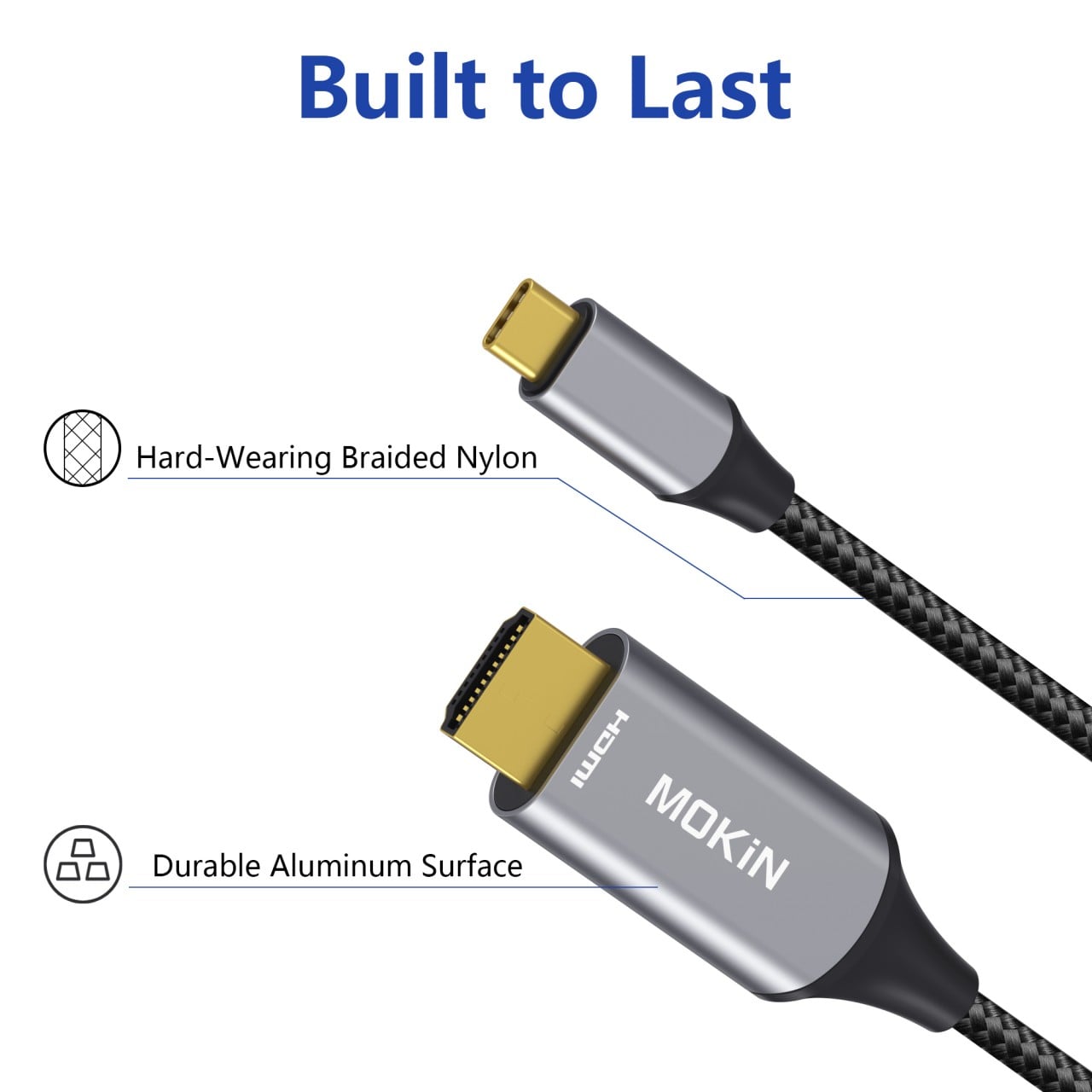 Cáp Chuyển Đổi Mokin USB-C Sang HDMI 4K@60Hz 1.8m MOUC2601 – ảnh 4