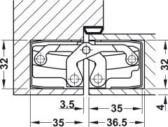 Bản lề âm TE540 3D, SSS Hafele 924.17.225 ảnh 2