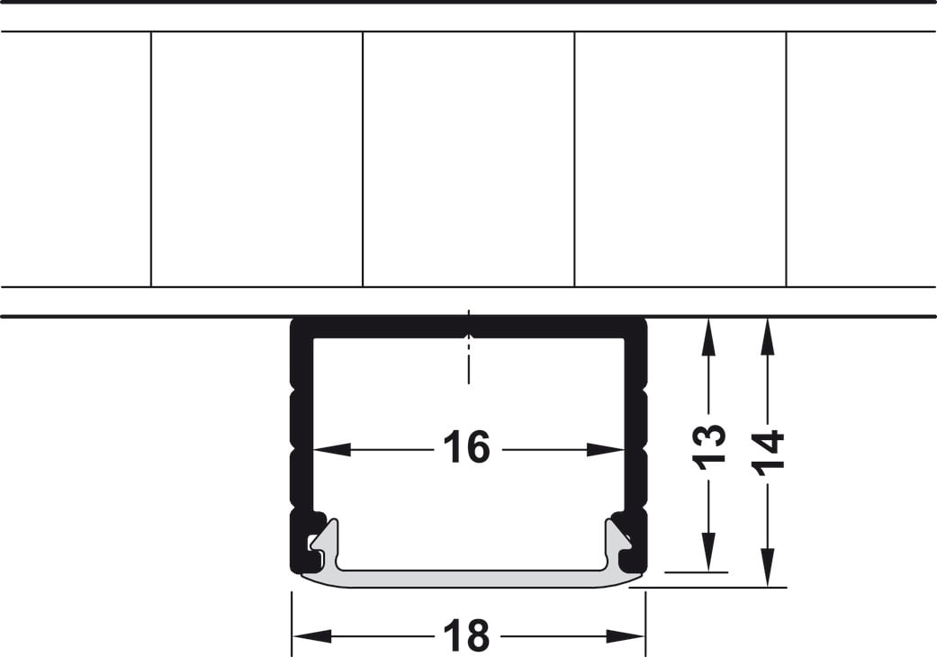 Thanh Nhôm Gắn Nổi Kính Che Trắng Sữa Hafele 833.72.841 - Ứng dụng trong tủ bếp, tủ áo và kệ trang trí Thanh Nhôm Gắn Nổi Kính Che Trắng Sữa Hafele 833.72.841 - Ứng dụng trong tủ bếp, tủ áo và kệ trang trí