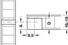 Thân Ốc Liên Kết Cho Gỗ Dày Từ 19mm Hafele 263.14.705 ảnh 5