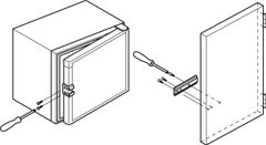 Bas gắn cánh tủ lạnh Hafele 568.16.020 ảnh 3