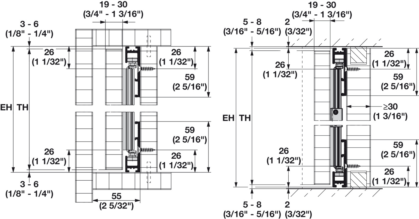 Concepta connec.track silv.2 do.110/26mm Hafele 408.30.095 – ảnh 6