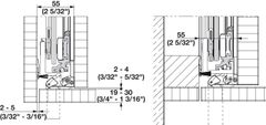 Concepta 50 fitting 2301-2850 silver Hafele 408.30.593 ảnh 5
