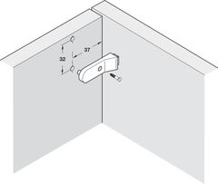 Đệm cửa bằng nhựa Hafele 356.29.746 ảnh 4