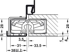 Bản lề âm TE 340 3D, đen Hafele 924.17.137 ảnh 3