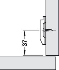 C-pl.M510 A Zi.scr. 0mm Hafele 329.84.020 ảnh 2