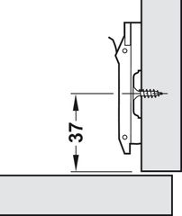 Đế bản lề chữ thập Hafele 329.71.500 ảnh 4