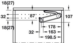 Tay nâng rương MAXI UP 3675H Hafele 373.85.702 ảnh 5