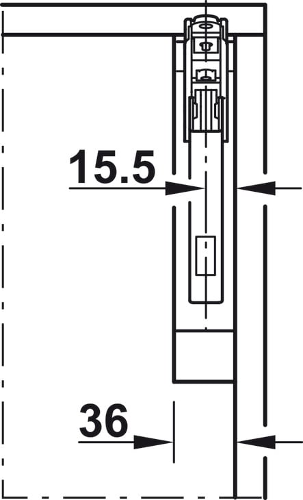 Bộ Tay Nâng Free Flap 3.15 Hafele 493.05.860 - Lý do nên mua tay nâng Häfele tại Thành Đô