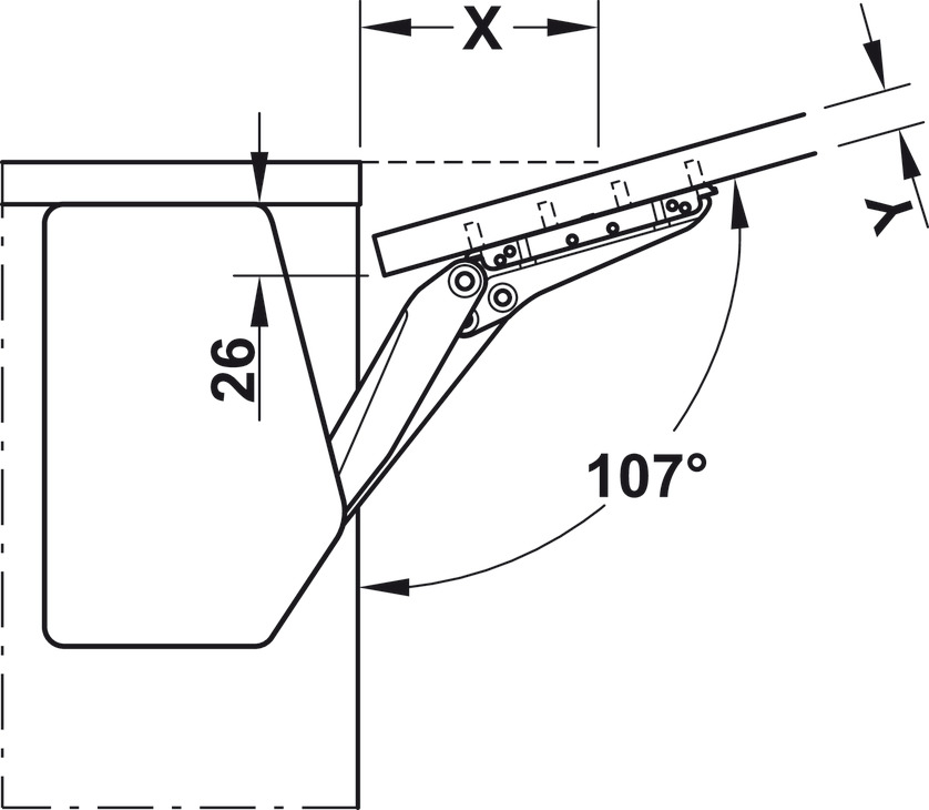 Bộ Tay Nâng Free Flap 3.15 Hafele 493.05.862 - Những thông số cần biết trước khi mua tay nâng Bộ Tay Nâng Free Flap 3.15 Hafele 493.05.862 - Những thông số cần biết trước khi mua tay nâng
