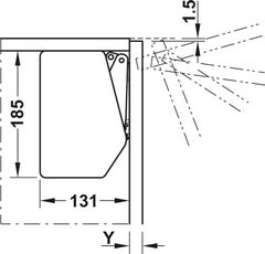 Bộ Tay Nâng Free Flap 3.15 Hafele 493.05.851 ảnh 3