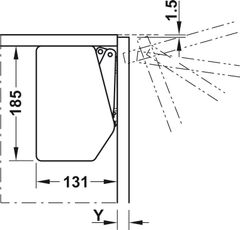 Bộ Tay Nâng Free Flap 3.15 Hafele 493.05.861 ảnh 3