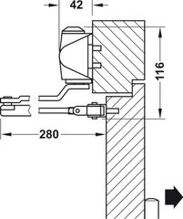 Thiết Bị Đóng Cửa Tự Động 60Kg Hafele 931.84.239 ảnh 3