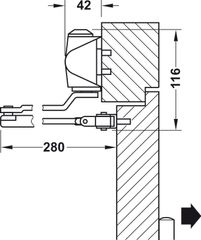 Thiết Bị Đóng Cửa Tự Động 60Kg Hafele 931.84.229 ảnh 4