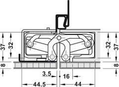 Bản lề âm TE640 3D A8 màu nickel mờ Hafele 924.17.524 ảnh 5