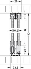 Bánh XE cửa trượt 25 IF G Hafele 415.13.103 ảnh 4