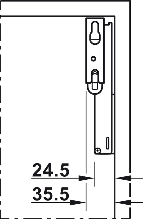 Bộ phụ kiện Free Space 1.8 E PTO (trắng) Hafele 372.27.708 – ảnh 6