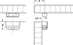 Liên kết RTA nâu 37x20x13mm Hafele 262.61.100 ảnh 5