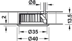 Nắp Che Lắp Âm Cho Đèn Led Hafele 833.72.145 ảnh 4